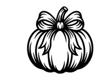 Stilisierte Halloween-Kürbis-Illustration für Herbstdekorationen