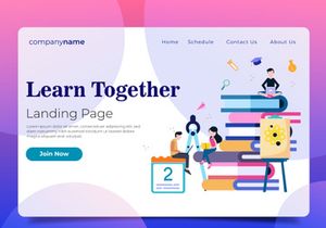 [Vol. 04] Education Website Illustration Templates - Landing Page