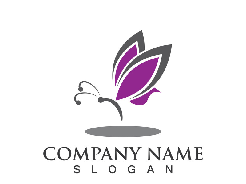Butterfly logo template symbol vector icon design