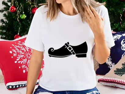 Black leather dress shoe with lace detail on white background