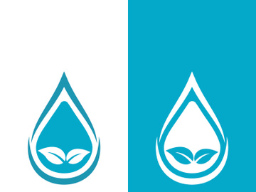 Background water drop logo icon vector illustration preview picture