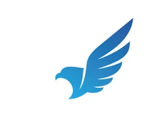 Eagle wing logo template. Vector illustration.