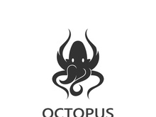 Octopus logo image design icon illustration animal vector