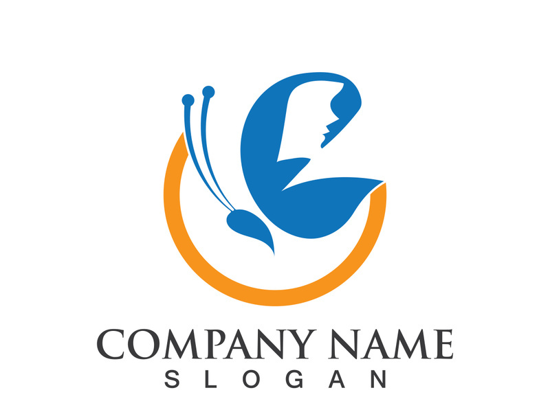 Butterfly logo template symbol vector icon design