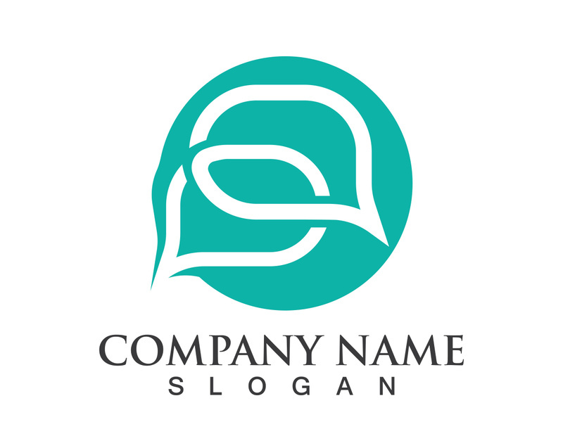 Speech bubble icon logo template vector illustration