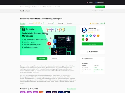AssetFlow - Free & Subscription Based Code And Theme Marketplace v1.0.0