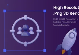 Marketing 3D Illustration