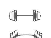 Gym Badge icon Fitness Logo Design