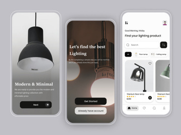 Lighting Store App Concept preview picture
