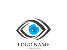 Branding identity corporate eye care vector logo design