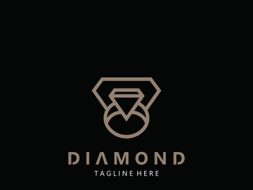 Jewelry Logo Template Design, diamond shop, accessories fashion Design, simple icon preview picture