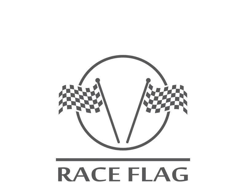 Race flag logo