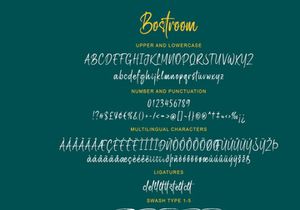 Bostroom - Brush Font