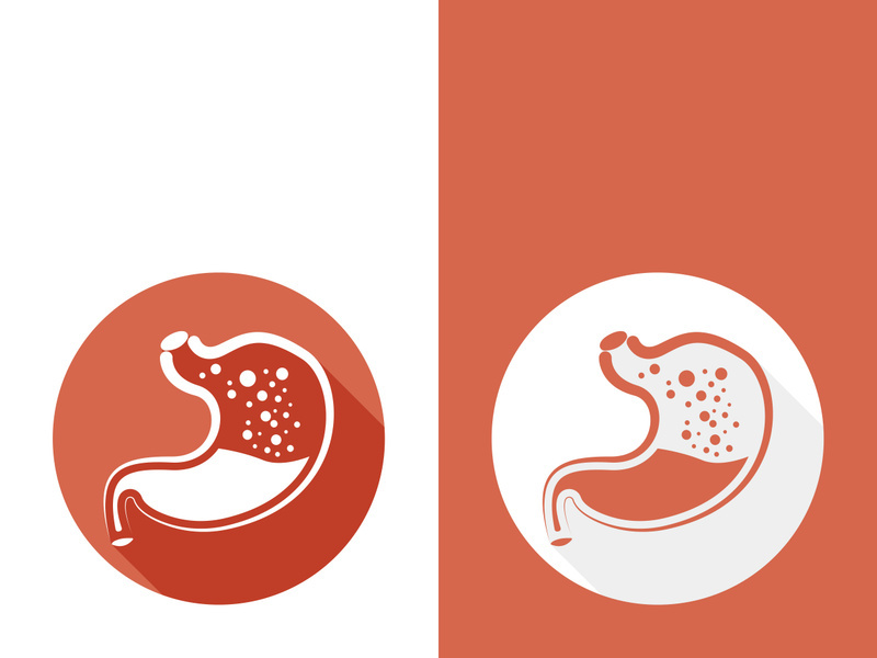stomach care icon design concept vector illustration
