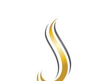Elegant Wavy Hair Salon Logo Template