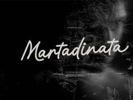 Martadinata | Bold Signature Font preview picture