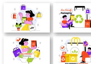 10 Eco Friendly Packaging Illustration