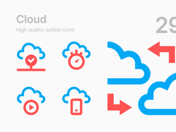 Cloud Technologies Icons preview picture