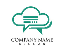 message bubble logo and symbol speech icon illustration