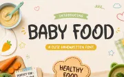 Baby Food – Cute Handwritten Font