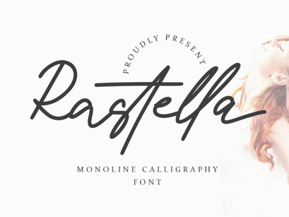Rastella - Monoline Calligraphy Font