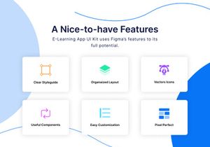 E-Learning App UI Kit Template