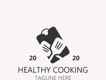 Cooking logo design. Icon or symbol inspration simple line for restaurant business