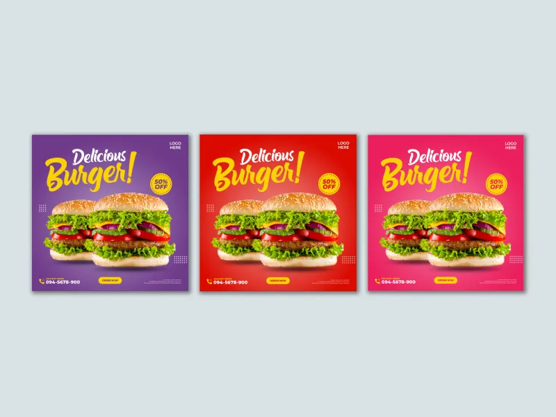 Instagram social media culinary story template