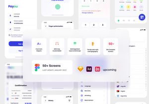 Payou digital wallet app UI kit
