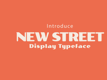 New Street - Display Typeface preview picture