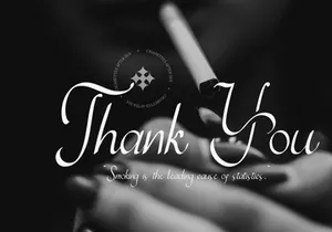 Cigarettes Script Font