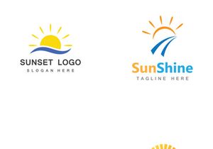 Sun logo design with a modern concept.