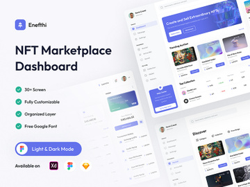Enefthi - NFT Marketplace Dashboard preview picture
