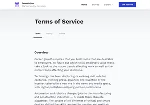 Foundation: Landing Page Design Freebie