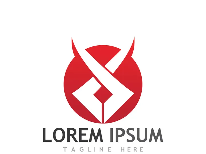 bull head horn logo