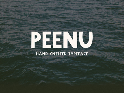 Peenu - Hand Knitted Typeface