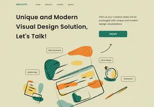 Unico - Hero Design Agency Landing Page