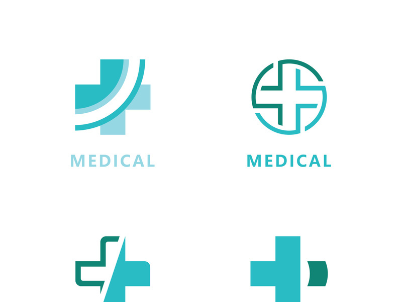 Health care logo icon vector illustration isolated on white background