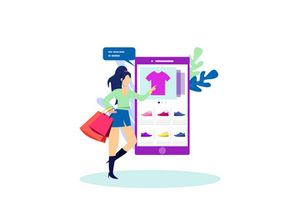 Shopping Online concept