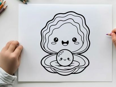 Cute cloud character holding egg vector illustration flat design