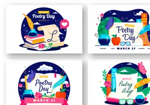 12 World Poetry Day Illustration