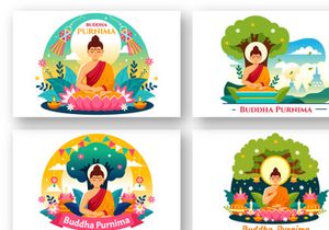 9 Buddha Purnima Illustration