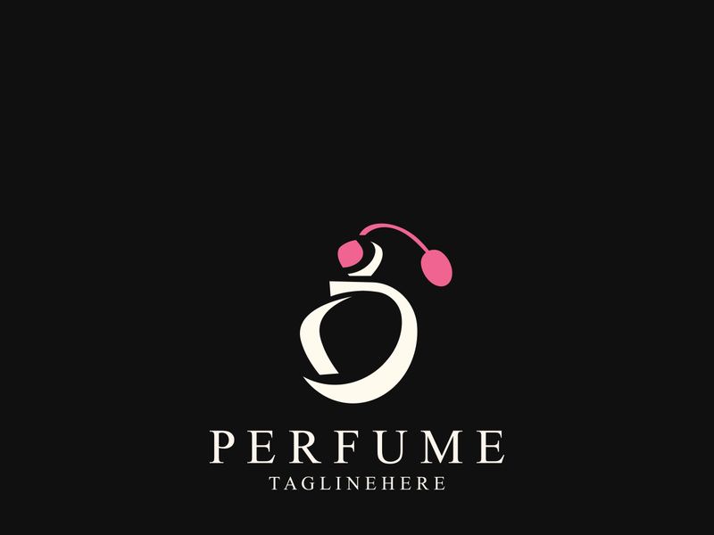 Perfume bottle logo design symbol can be used for business and cosmetic perfume shop template