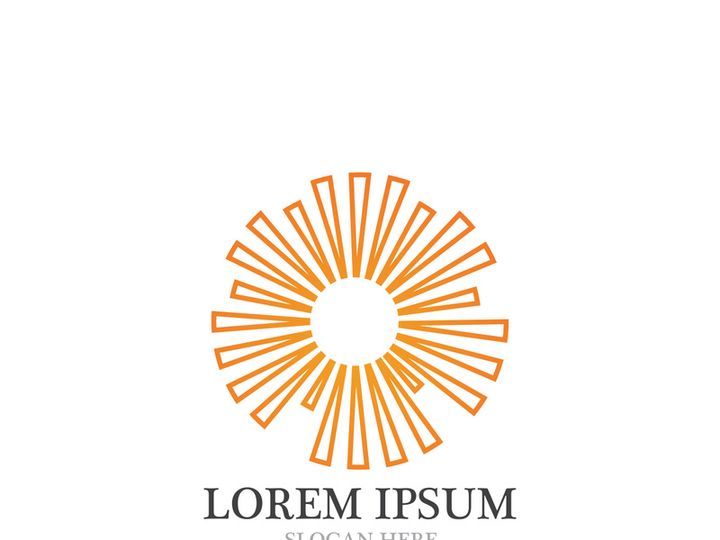 Sun  Logo and icon  Template design