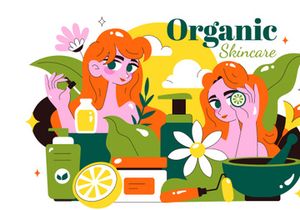 10 Organic Skin Care Illustration