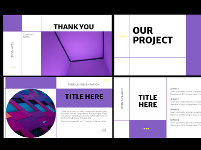 Violet Presentation Template by Jetsmax Studio ~ EpicPxls