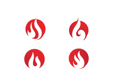 Fire Flame Logo design vector template preview picture