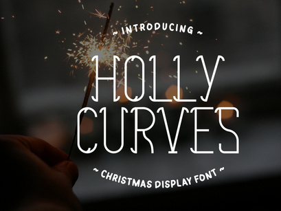 Holly Curves - Christmas Display Font