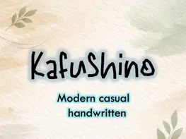 KafuShino – Modern Casual Handwritten Font preview picture