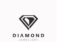 Diamond jewelry Logo, jewelry shop business identity, emblem, creative design